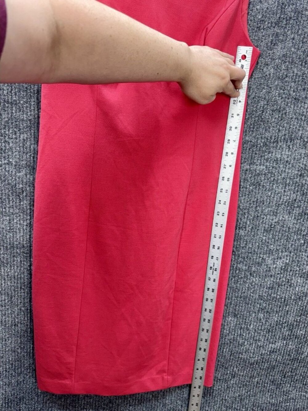 Talbots Dress Womens 8P Pink Scallop Neck Shift Knit Wedding Church Career NEW - Picture 7 of 8